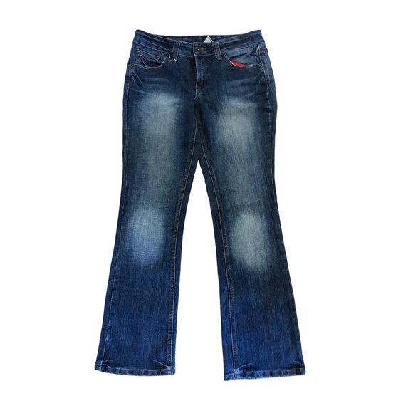 Levis 725 Originals Jeans Womens Bootcut Size 13 Mid Rise Embroidered Pockets - Picture 1 of 8